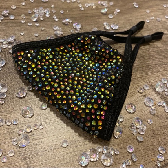 ✨#9 PEACOCK✨ Fashion Crystal Bling Masks - Picture 2 of 9